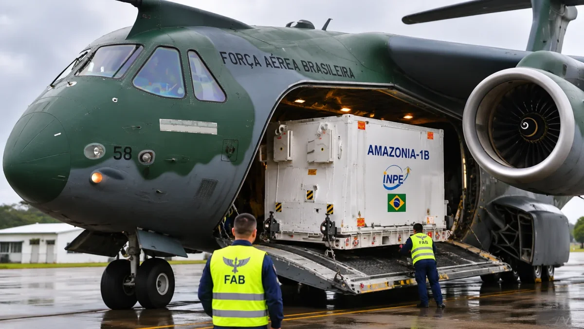 Amazônia 1B: KC-390 aprovado para transportar carga de 13 t