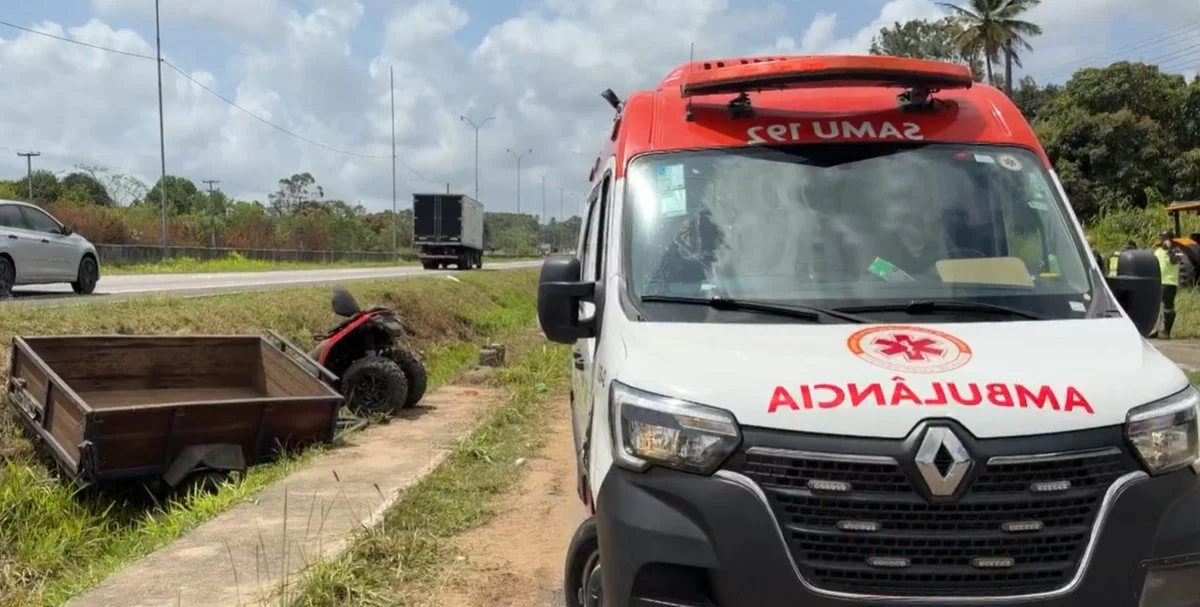 BR-101: mulher morre em acidente com quadriciclo em Alhandra