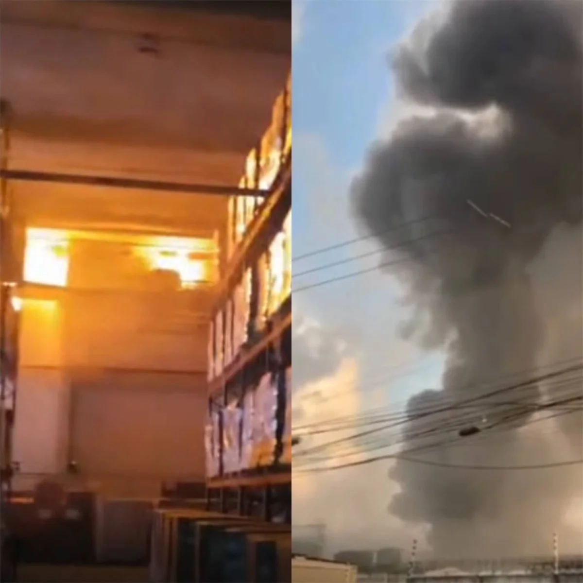 Fábrica de pães no Distrito Industrial mobiliza bombeiros após incêndio com fumaça intensa