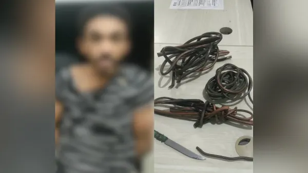 Homem preso em Cajazeiras por furto de tubulações de cobre