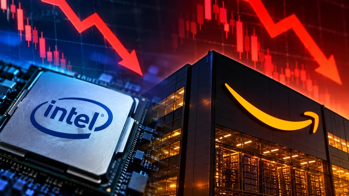 Intel e Amazon perdem até US$ 300 bilhões no pré-mercado