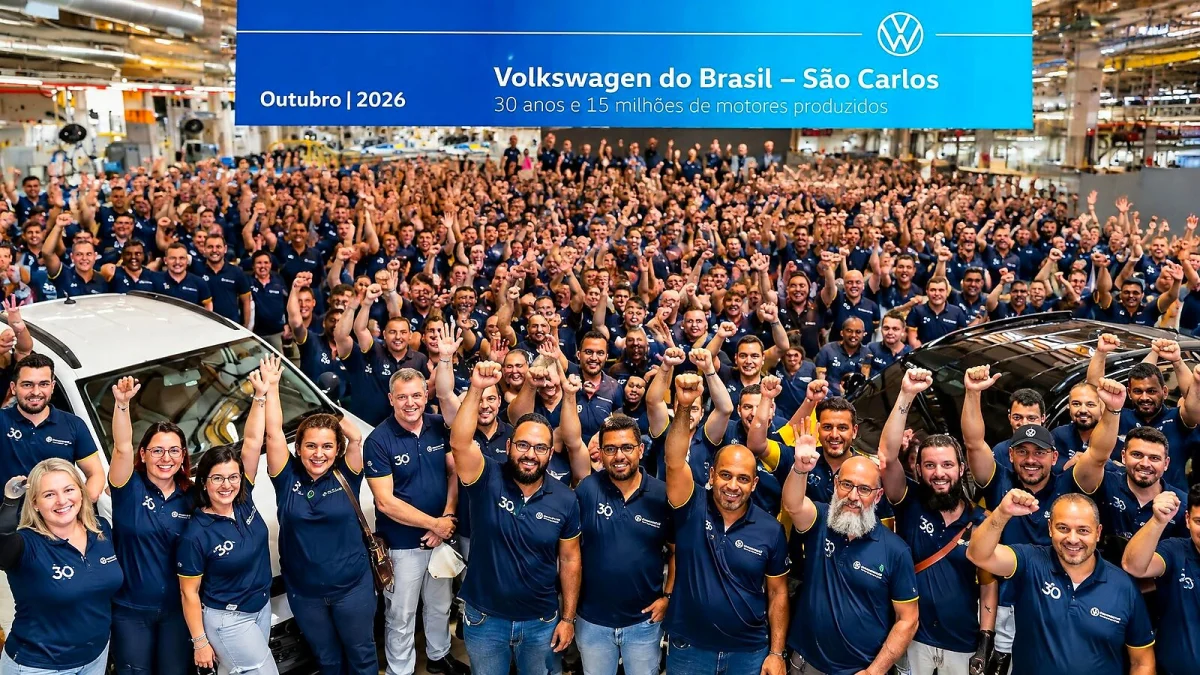 Volkswagen em São Carlos alcança 15 milhões de motores produzidos